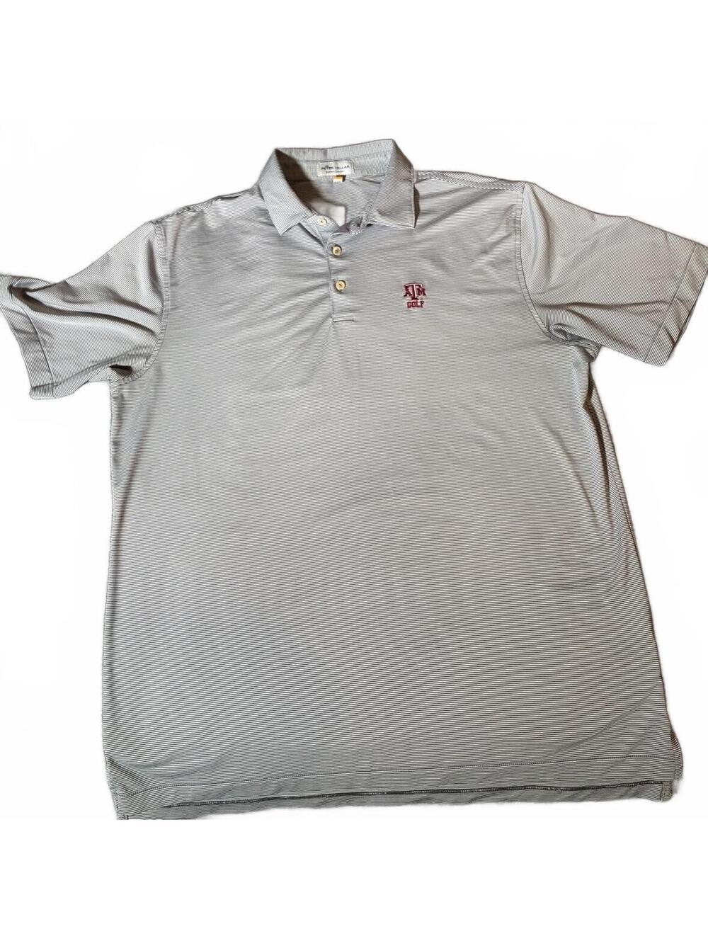 Peter Millar Texas A&M Golf Logo Shirt High Quality Size Men’s Large Sport